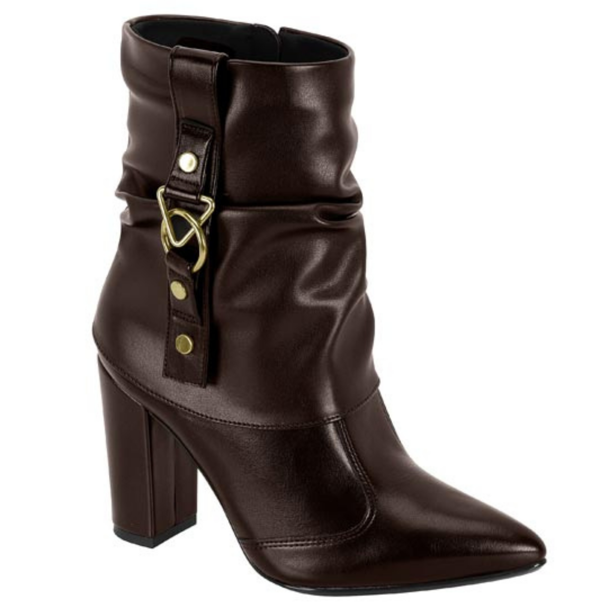 Botin Taco Ancho 7 cm Chocolate Vizzano 34 / Chocolate