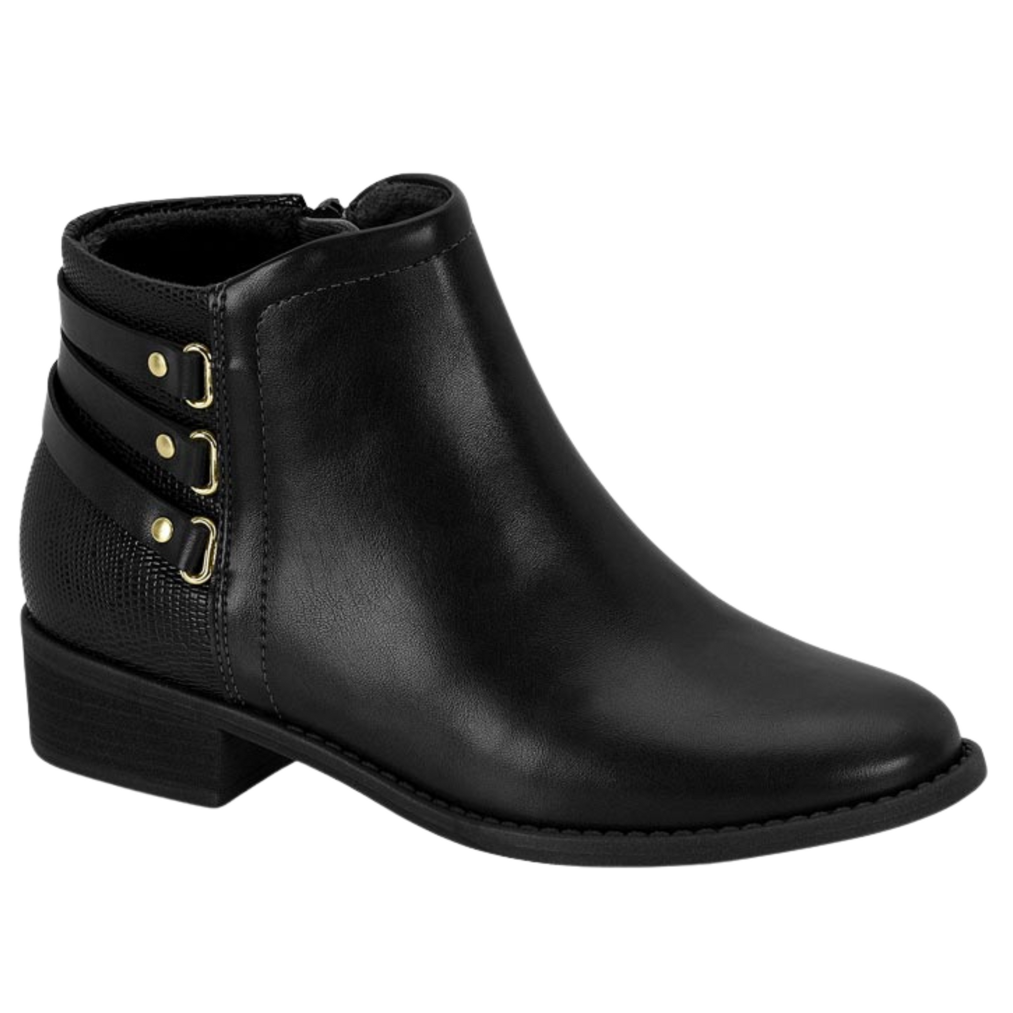Botin Taco Ancho 3 cm Negro Modare 35 / Negro