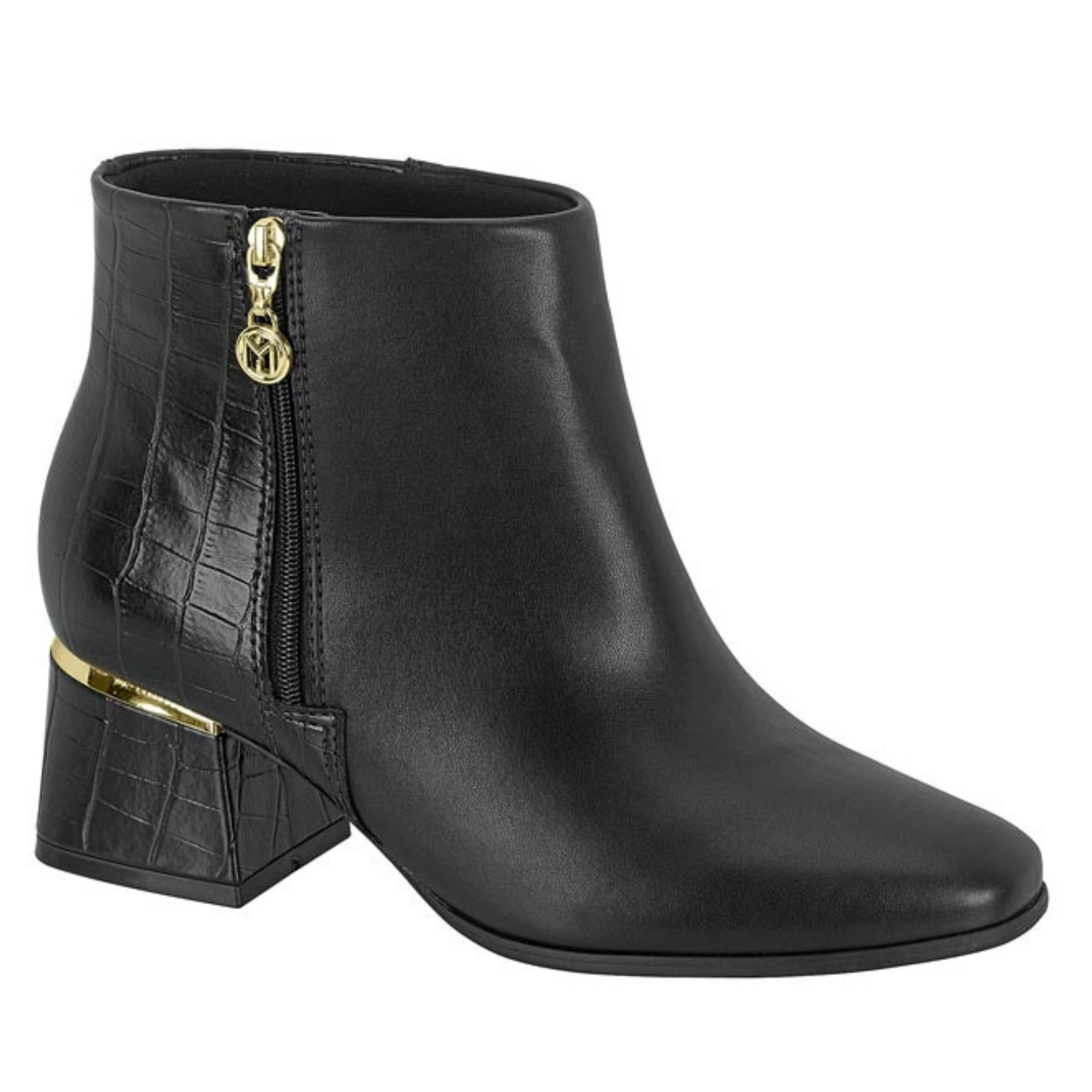 Botin Taco Ancho 5 cm Negro Modare 35 / Negro