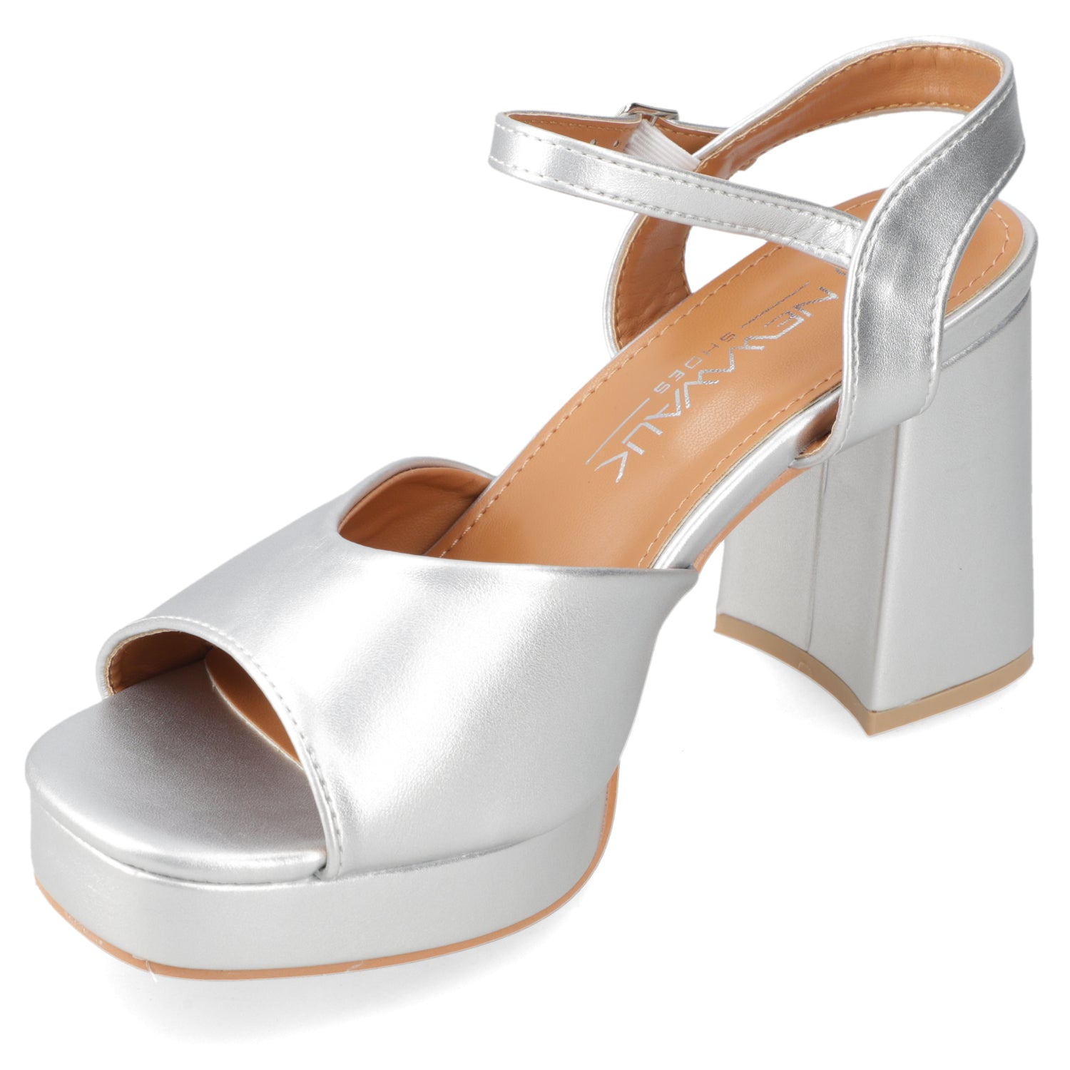 Sandalia Plateada New Walk