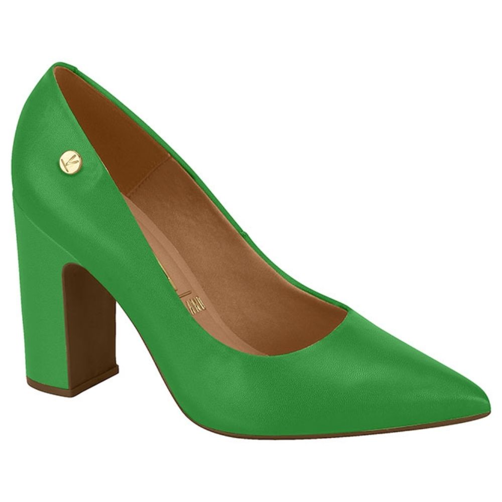 Zapato Taco Cuadrado Vizzano EcoCuero Verde Kelly 34