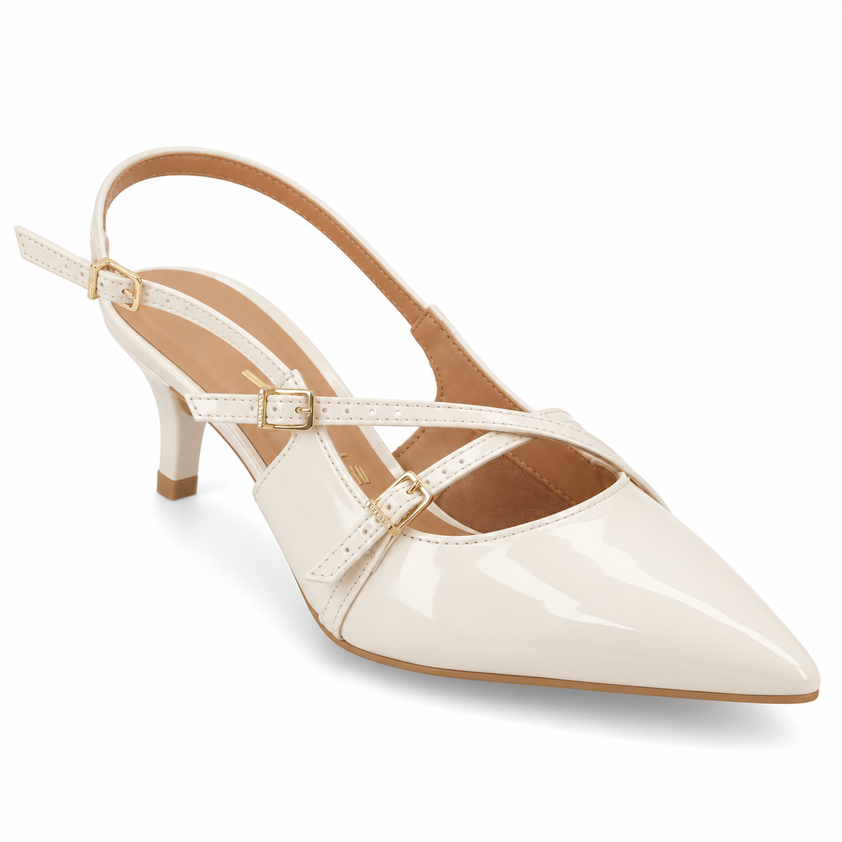 Stiletto Mujer Taco Medio Tiras Blanco Off Vizzano