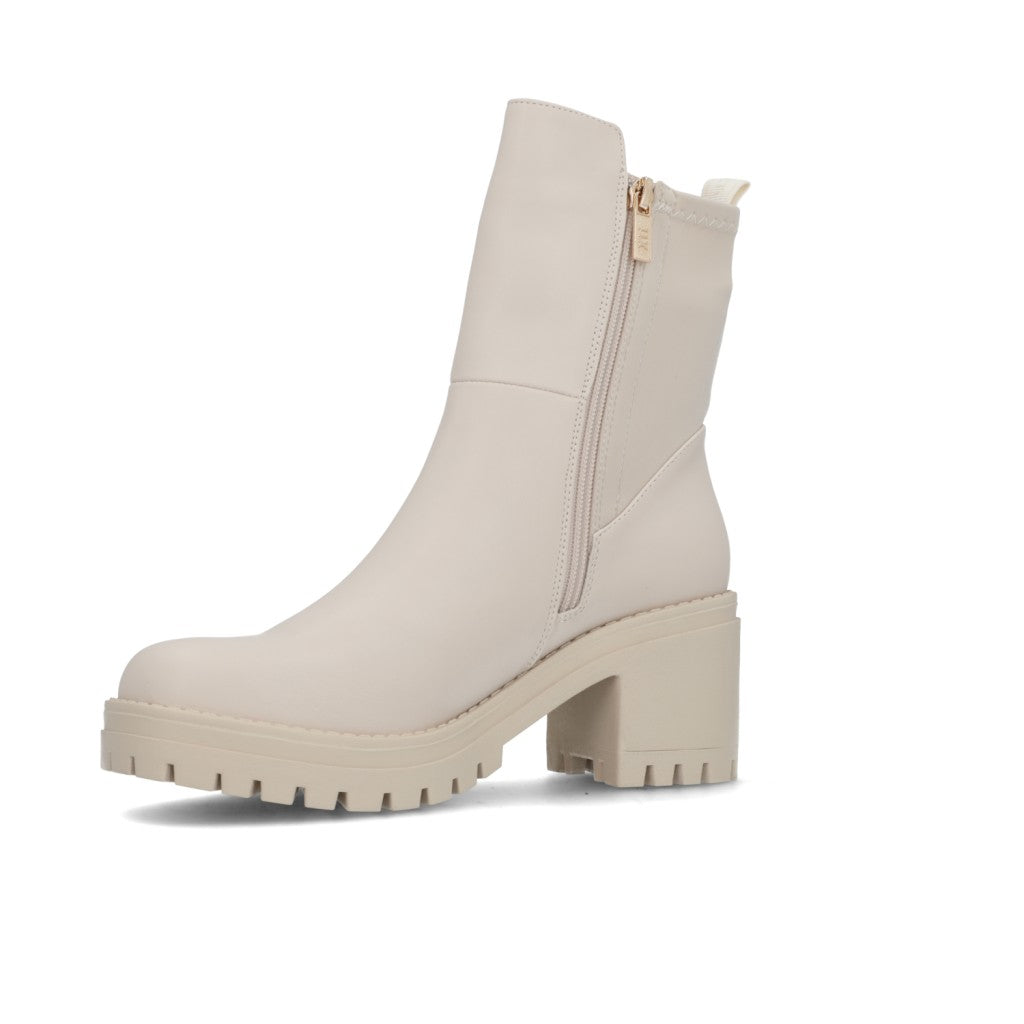 Botin Xti EcoCuero Crema 141732-HIELO
