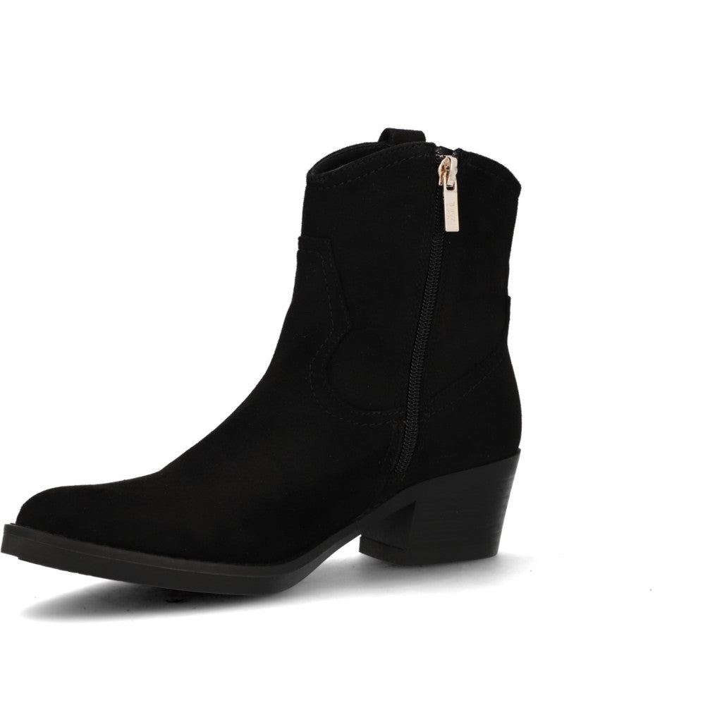Botin Texano Xti Efecto Gamuza Negro 142039-NEGRO
