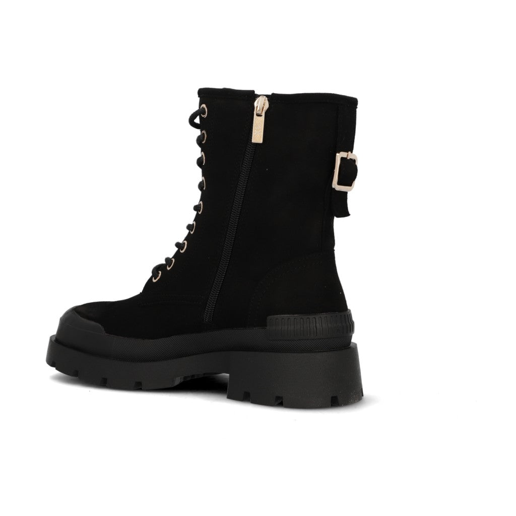 Botin Xti Efecto Gamuza Negro 142025-NEGRO