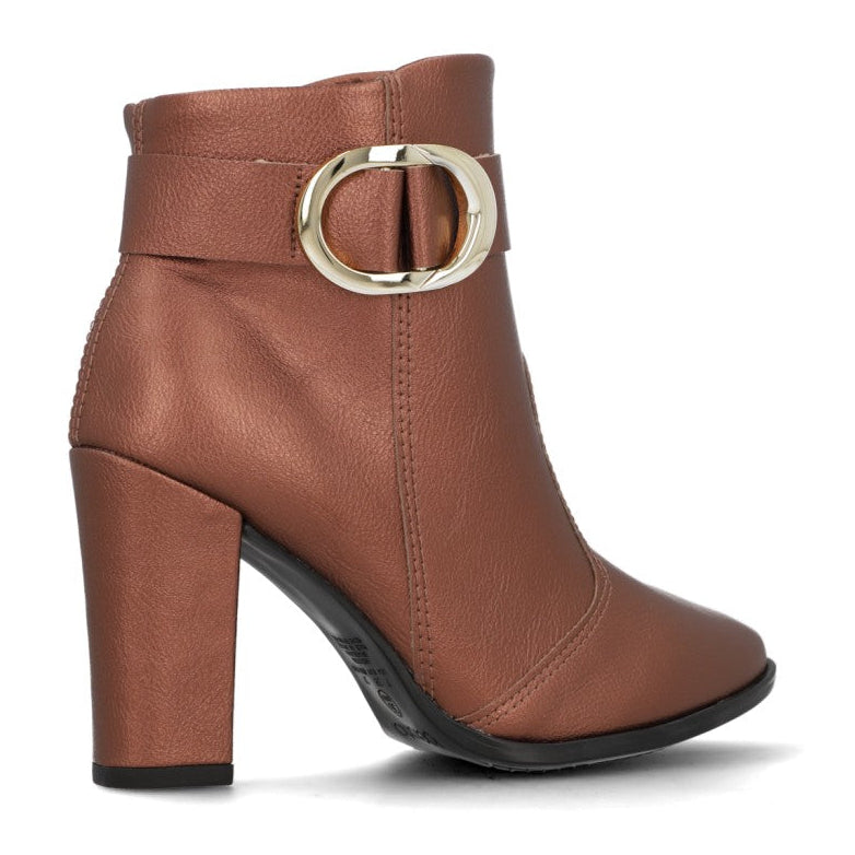 Botín Beira Rio Metalizados Cobrizo 35 / Camel