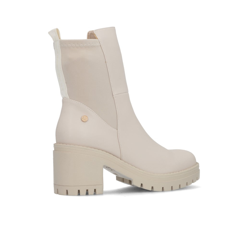 Botin Xti EcoCuero Crema 141732-HIELO