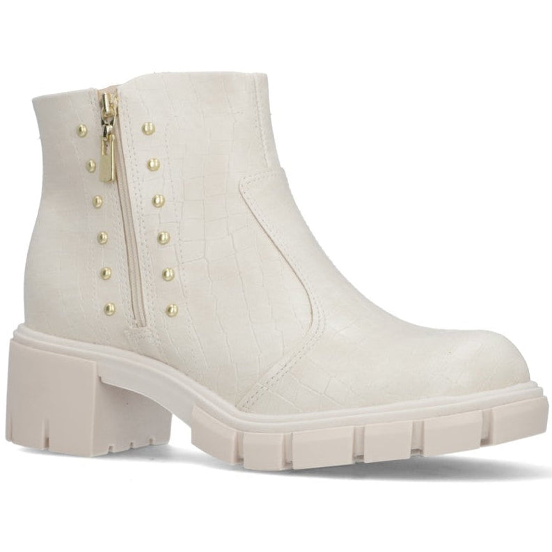 Botin Moleca EcoCuero Croco Blanco 5338-109-27310-35312