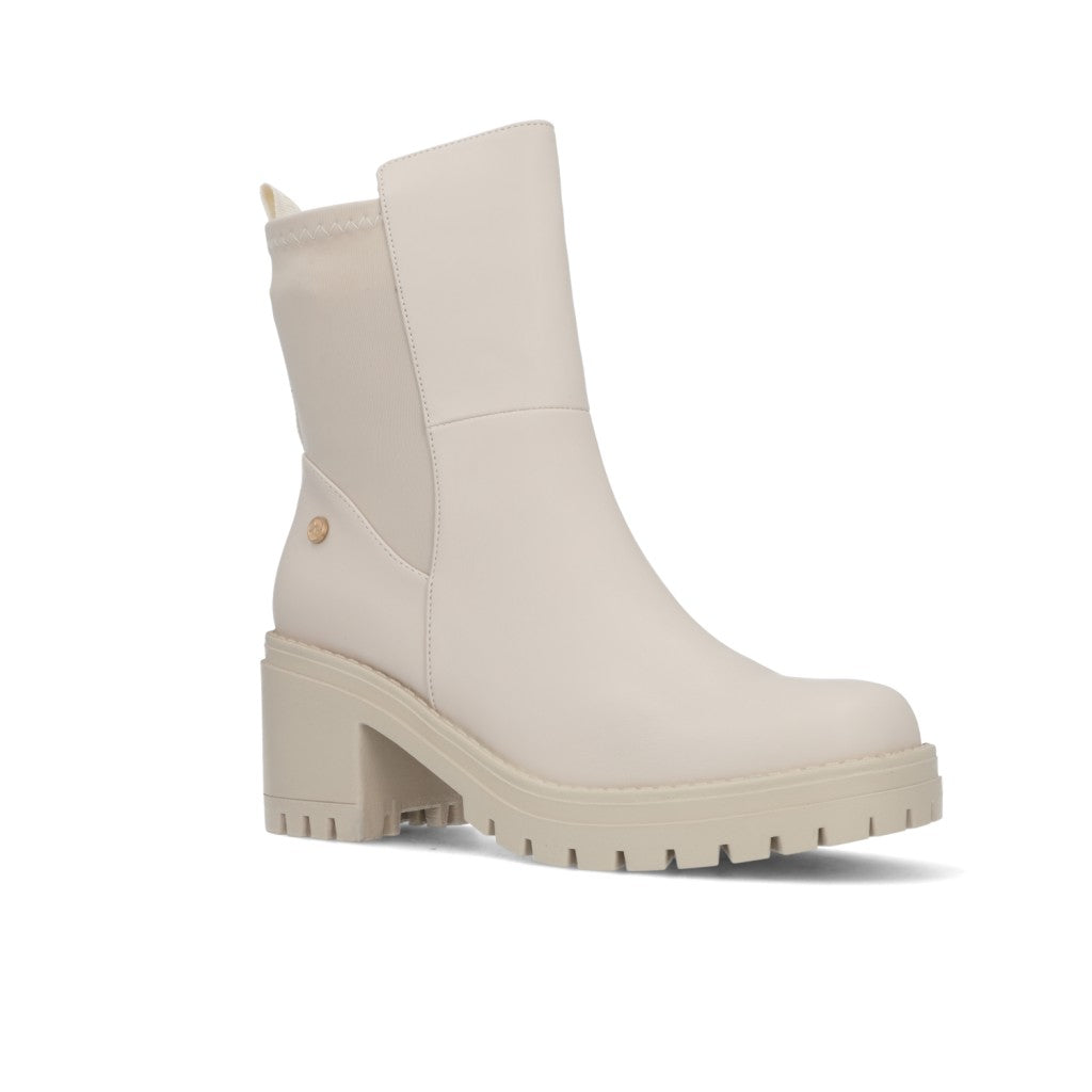 Botin Xti EcoCuero Crema 141732-HIELO
