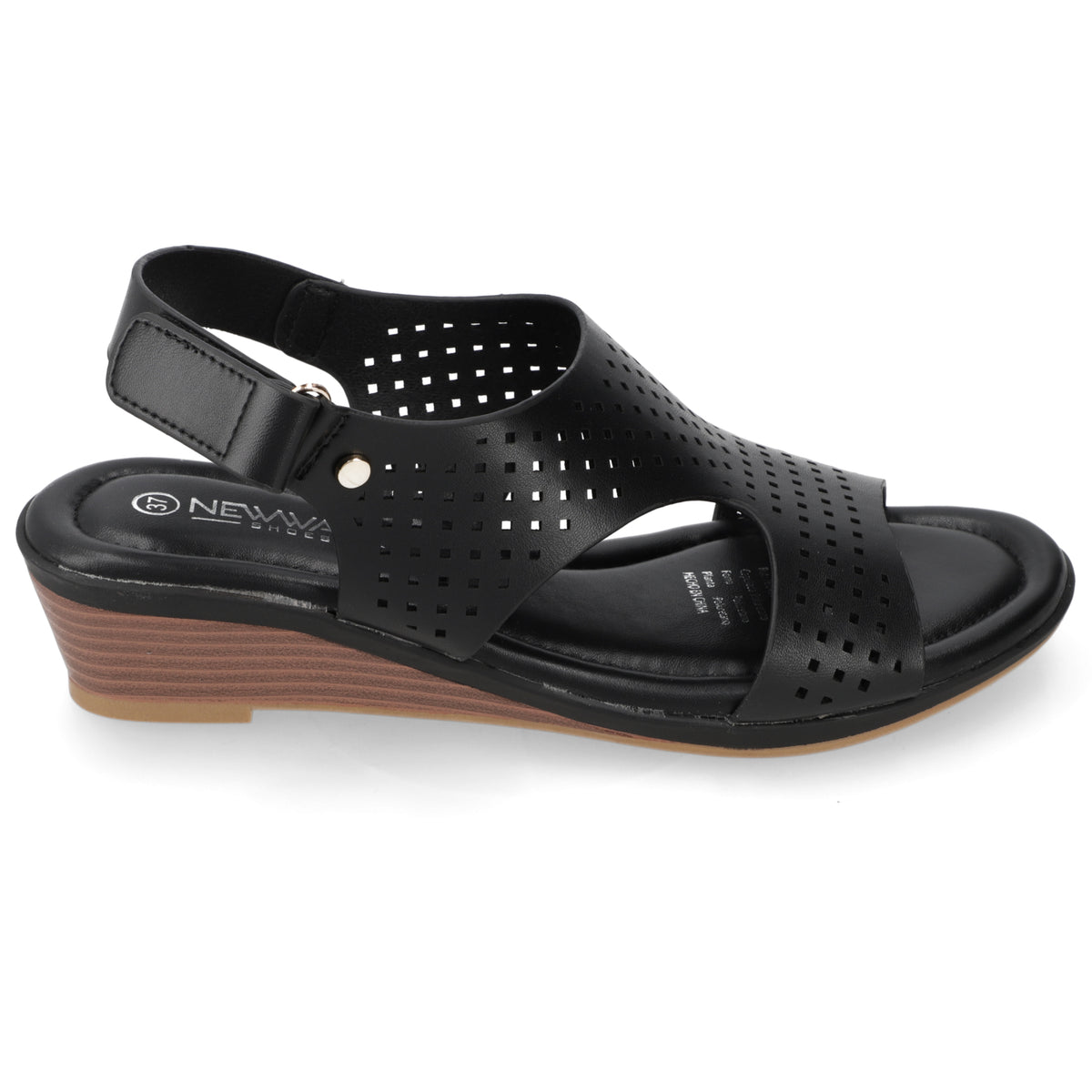 Sandalia Sandalia Negro New Walk Ecocuero 35 / Negro