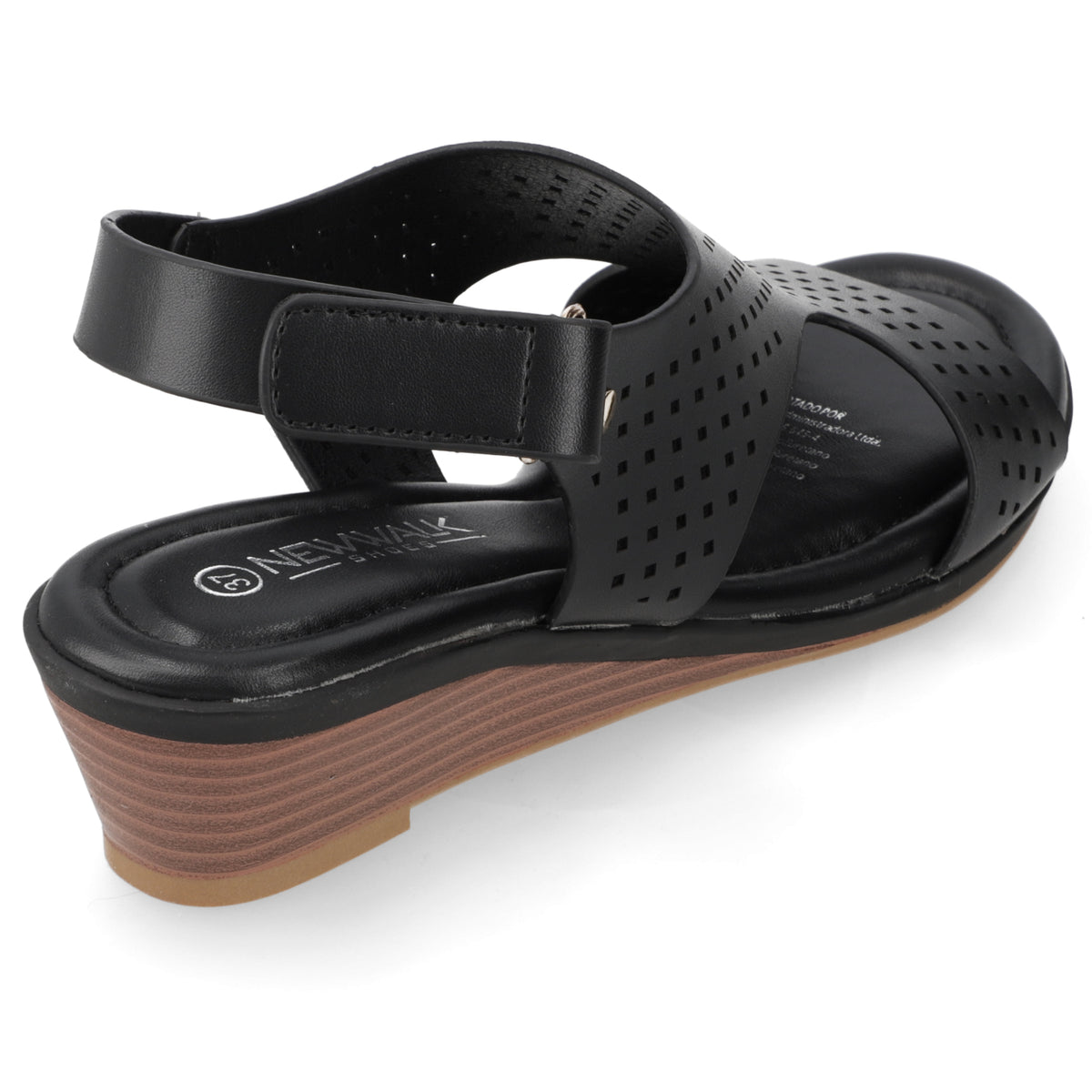 Sandalia Sandalia Negro New Walk Ecocuero 35 / Negro