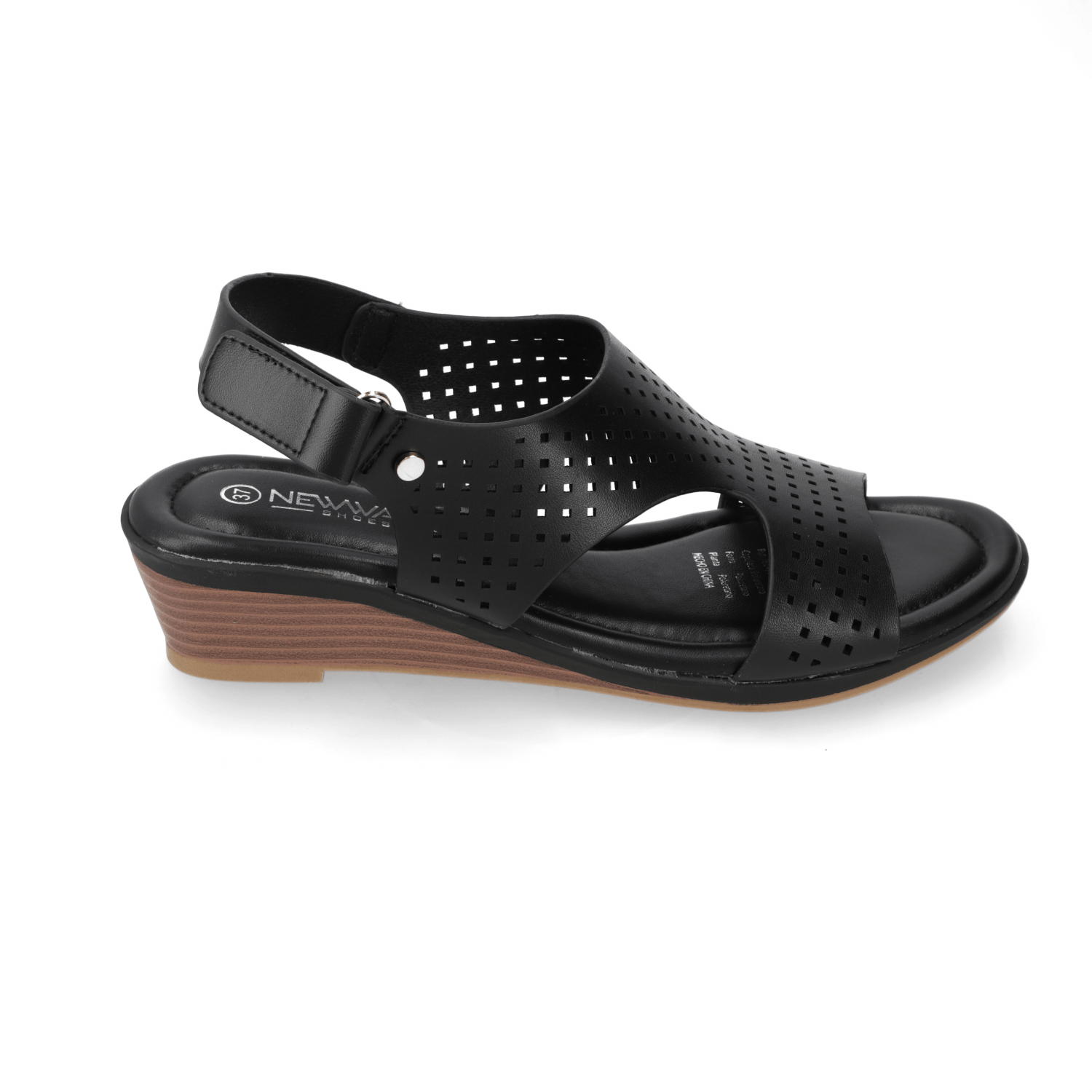 Sandalia Sandalia Negro New Walk Ecocuero 35 / Negro