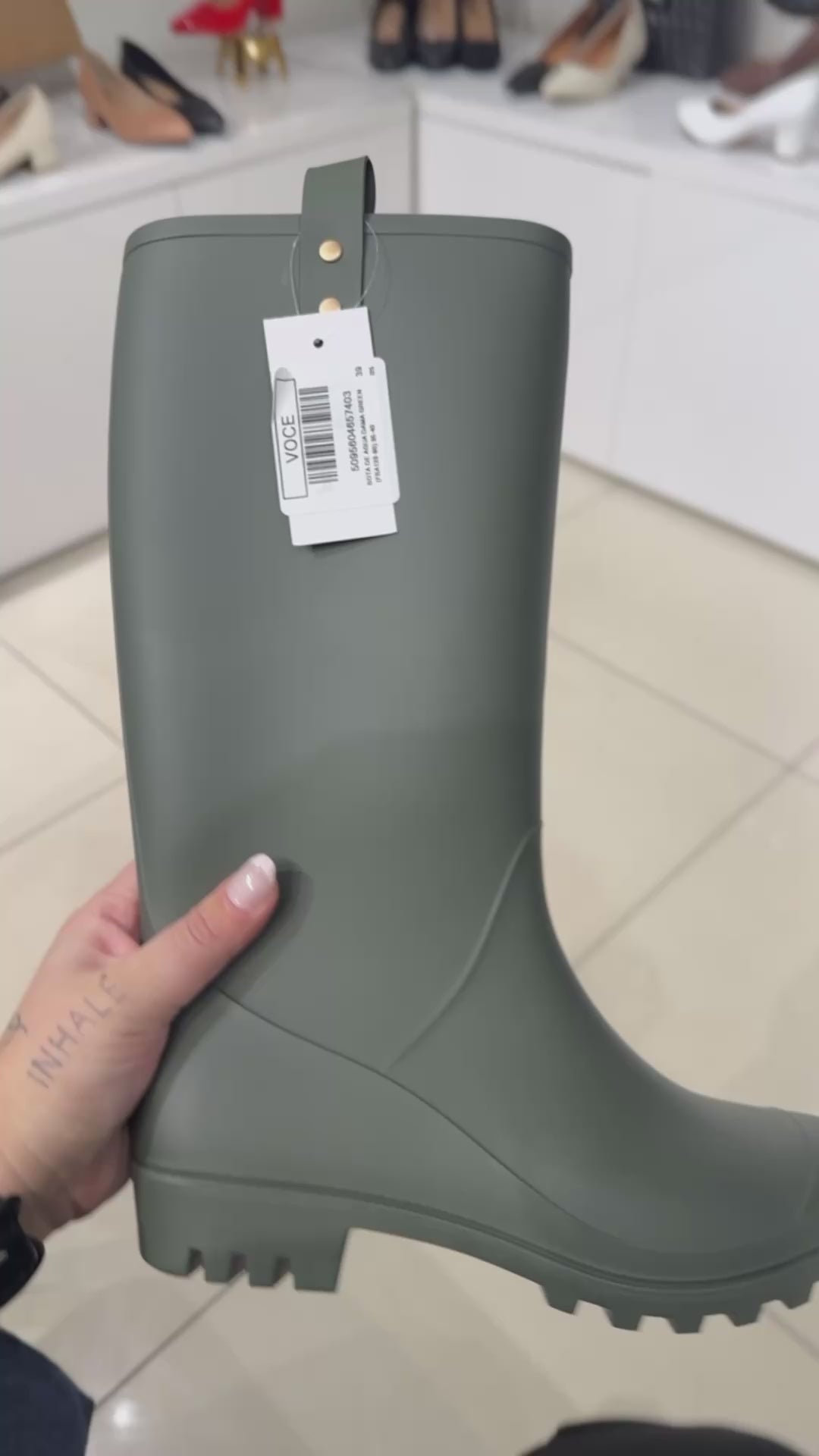 Bota de Agua Mujer Verde New Walk